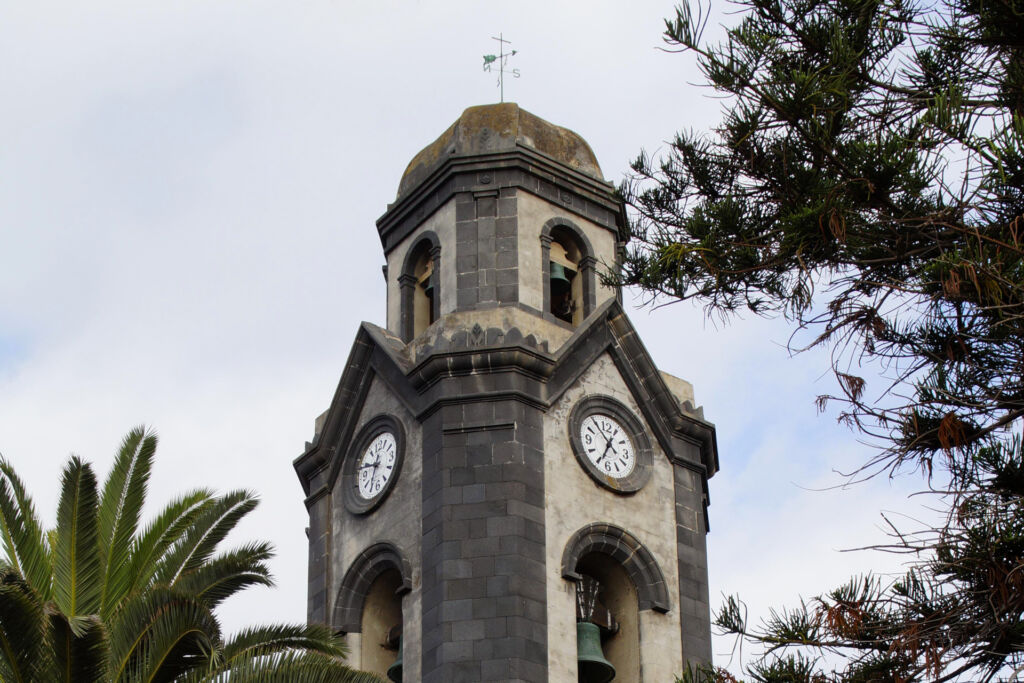 Clocks on a Church Tower in Tenerife